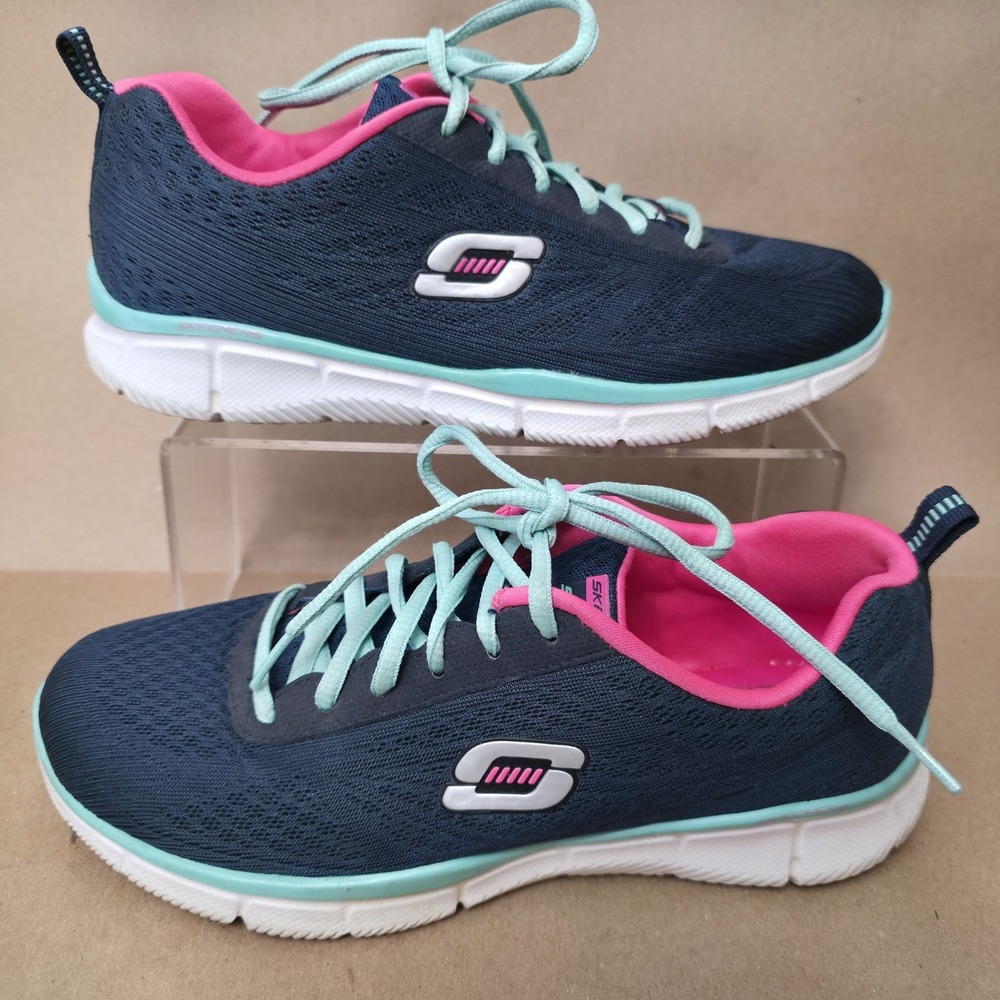Skechers Skech Knit (Sz 9) Memory Foam Athletic Shoes Women's Blue SN-118911